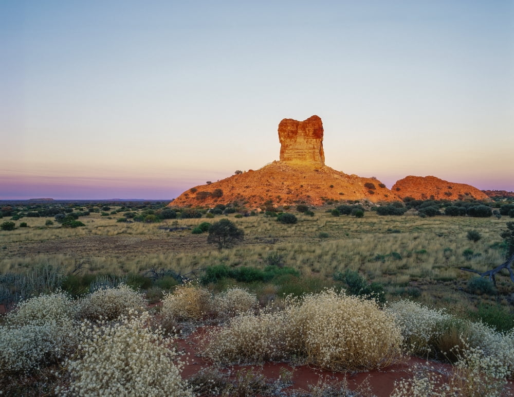 Chambers Pillar Northern Territory Australia Canvas Art - David Kirkland Design Pics (17 x 13)