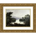 thumbnail image 1 of Chambers, Thomas 14x11 Gold Ornate Wood Framed with Double Matting Museum Art Print Titled - Summer Lake, 1 of 4