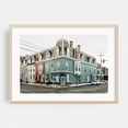 thumbnail image 1 of Chambersburg Corner 01 Bright - Chambersburg Pennsylvania Photography Oak Framed Wall Art Print 20 x 30 inches, 1 of 6