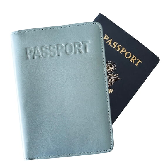 Chambray Basic Genuine Leather RFID Passport Cover