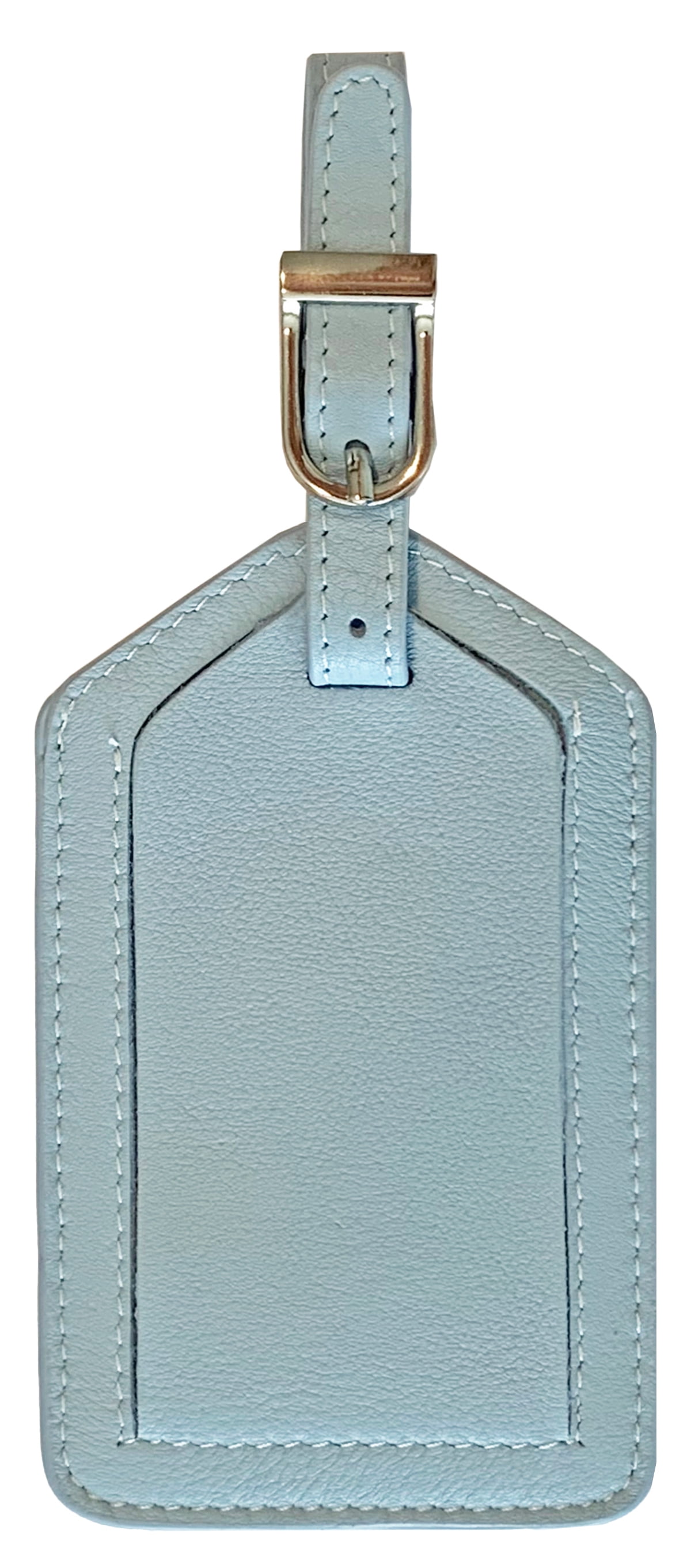 Chambray Genuine Top Grain Leather Luggage Tag