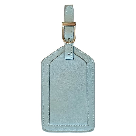 Chambray Genuine Top Grain Leather Luggage Tag