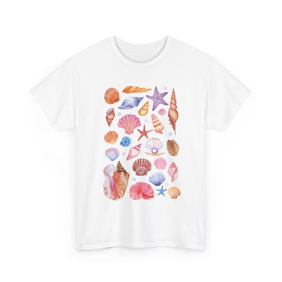 Chamelean Seashells Cottagecore Aesthetic Short Sleeve Tee Unisex Casual T-shirt, Sizes S-3XL