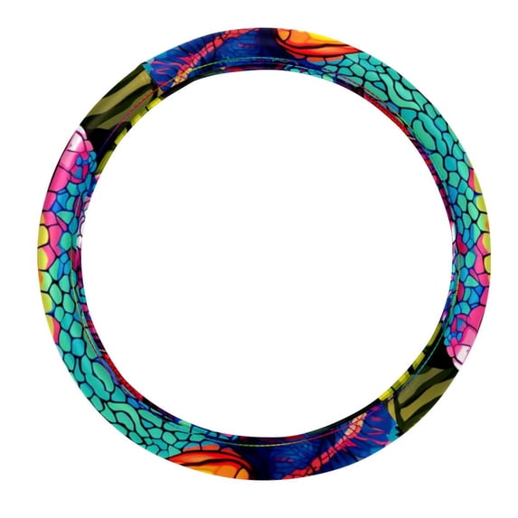 Chameleon 14.5 Inch Printing PVC Leather Car Wheel Covers Steering Wheel Covers Auto Accessories