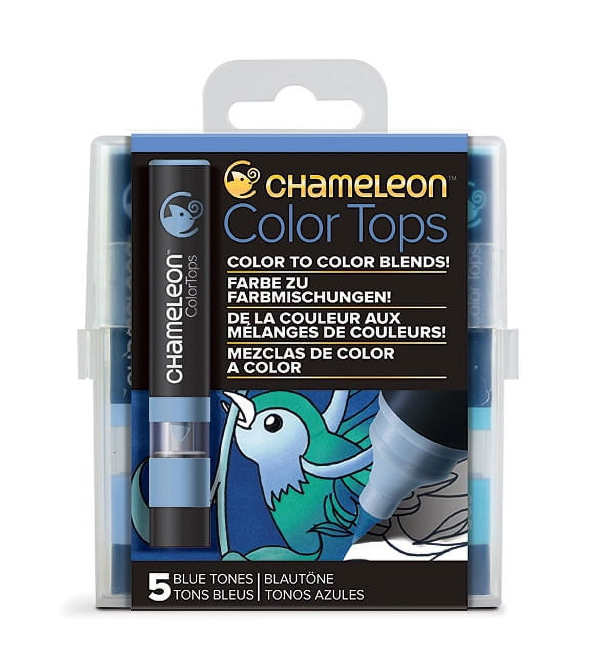 Chameleon 5 Color Tops Blue Tones Set - Walmart.com