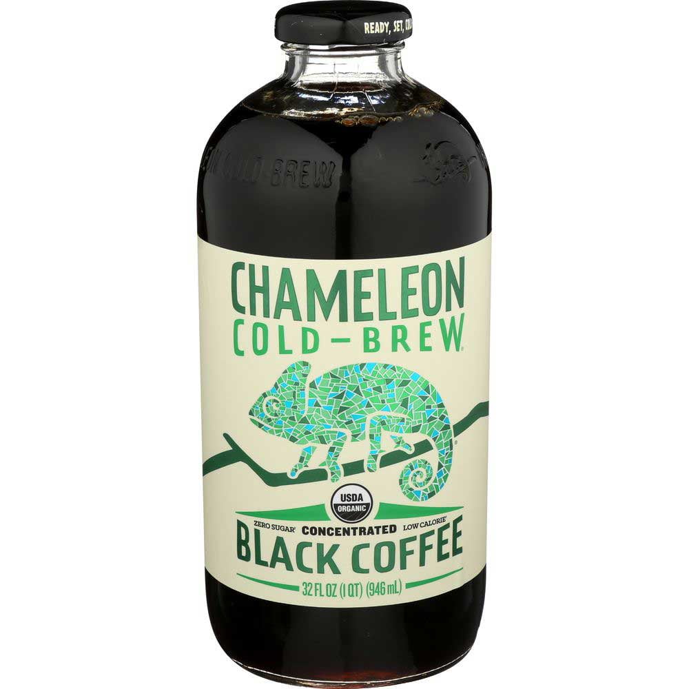 Chameleon Cold-Brew Organic Black Coffee Concentrate, 32 Fluid Ounce -- 6 per Case.