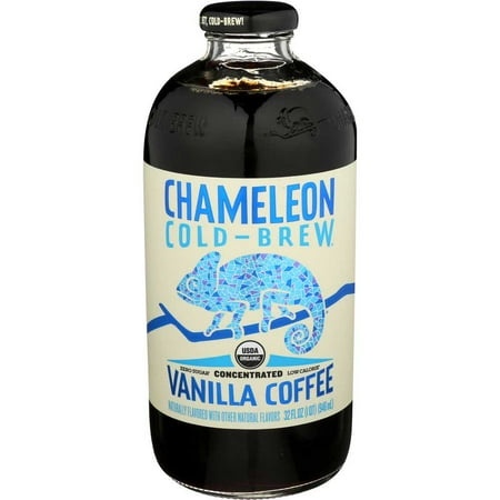 Chameleon Cold-Brew Organic Vanilla Coffee Concentrate, 32 Fluid Ounce -- 6 per Case.