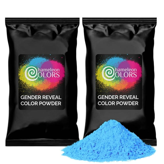 Chameleon Cold Gender Reveal Powder 2 lbs Blue Powder 2 Count Per Pack