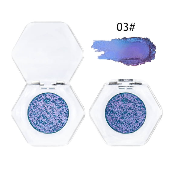 Chameleon Color Shift Eyeshadow Powder for Metallic Effect, Light Sensitive Holographic Glitter Pigment for Highlighter, Iridescent Sparkle Shimmer for Party Look, 12 Colors Set for Creative Makeup