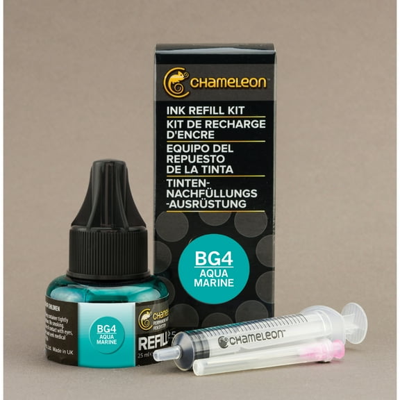 Chameleon Color Tones Ink Refill Kit, Aqua Marine BG4 25ml
