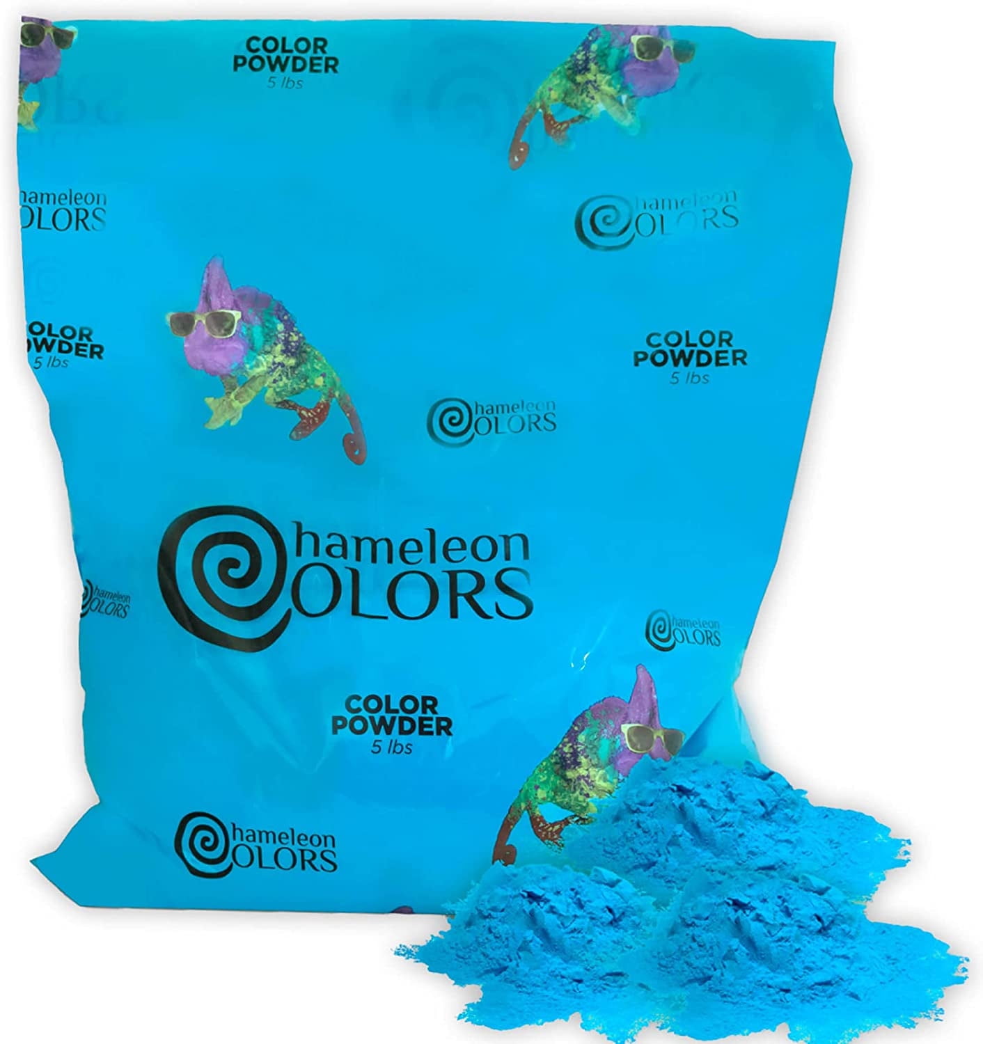 Chameleon Colors Blue Gender Reveal Powder - Easy-Open Bag of Blue ...