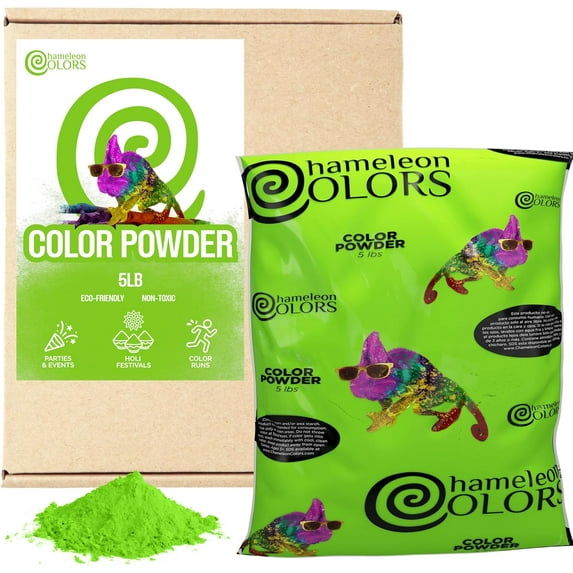 Chameleon Colors Color Powder, Green Color Powder, 5 Pounds