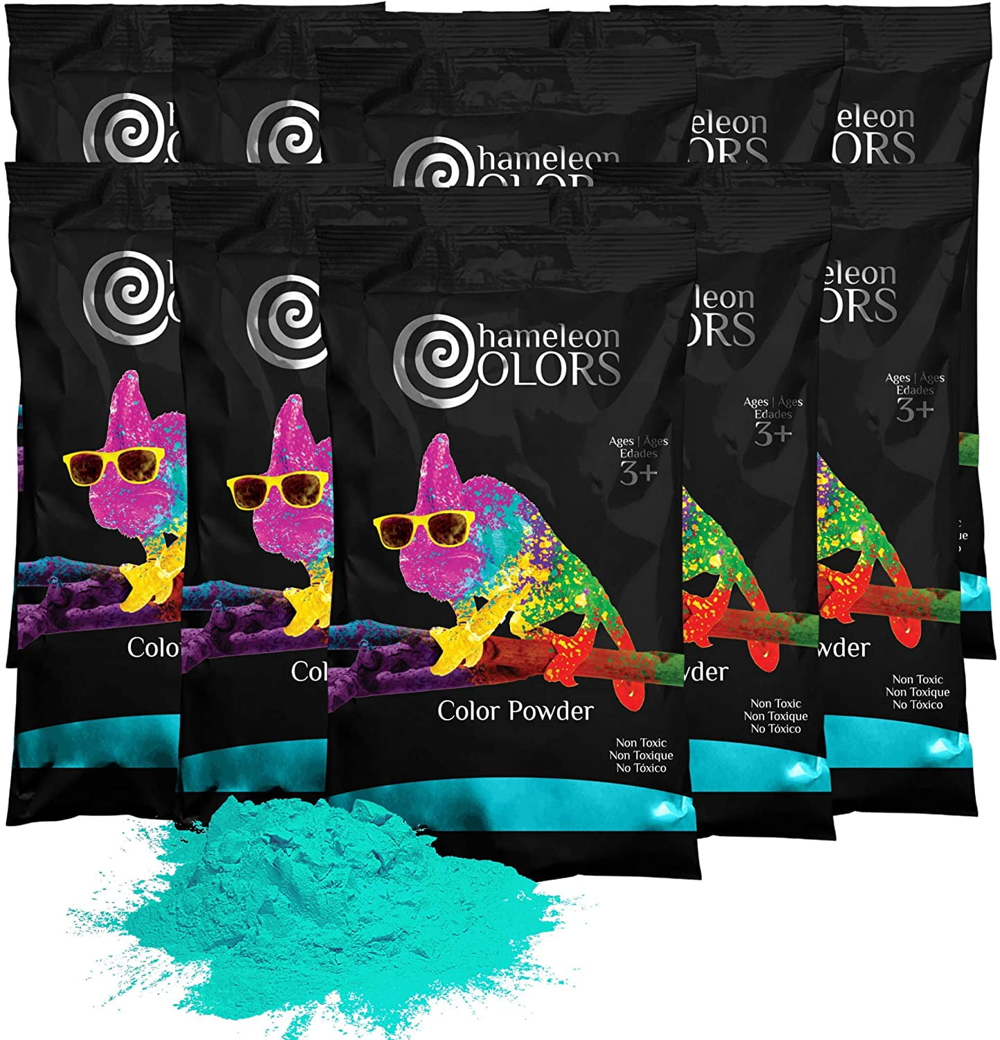 Chameleon Colors Bulk Color Powder, Holi War Pigment, 10lbs (1lb per ...