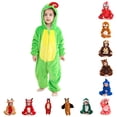 thumbnail image 1 of Paiwinds Toddler Jumpsuit Chameleon Hooded Romper Long Sleeve Costume Boys Girls Cartoon Animal Outfit Warm Playwear, 1 of 10