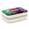 thumbnail image 1 of Chameleon Decorative Velvet Jewelry Box with Removable Compartment - Portable Necklace Organizer - Great Gift!, 1 of 7