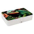 thumbnail image 1 of Chameleon Earring Organizer Jewelry Box Necklace Organizer PU Leather with Removable Compartment Portable, 1 of 6