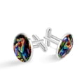 thumbnail image 1 of Chameleon Elegant Dress Shirt Stainless Steel Cufflink Set for Any Occasion, 1 of 6