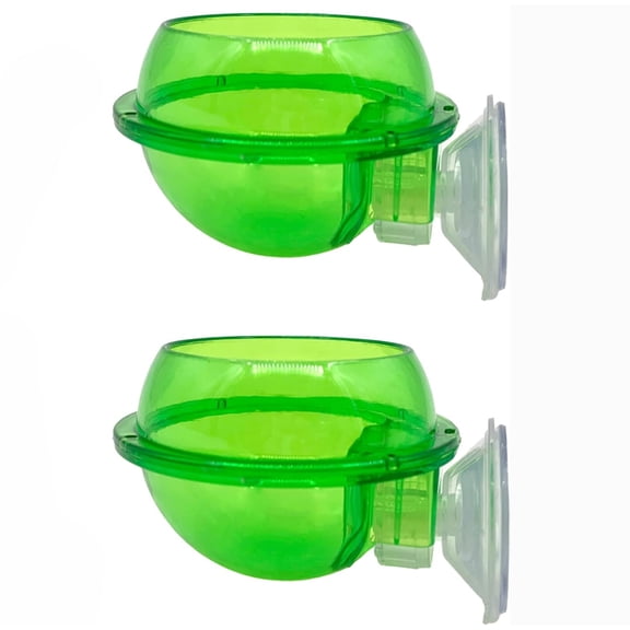 Chameleon Feeding Bowl with Suction Cup, Reptiles Feeder Water Bowls Anti-Escape Worm Live Fodder Translucent Container Ledge Dish for Lizard Bearded Dragon Gecko Snake