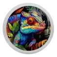 thumbnail image 1 of Chameleon Fluorescent Drawer Pulls with Screws, Round 4-Pack, Glow-in-the-Dark Knobs - Suitable for Cabinets, Wardrobes, Dressers - Furniture Decor: Dresser Pulls, Round Knobs, 1 of 6