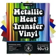 thumbnail image 1 of Chameleon Heat Transfer Vinyl Sheets HTV Vinyl Bundle 6 Colors, 1 of 10