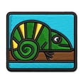thumbnail image 1 of Chameleon Lizard Doodle Applique Multi-Color Embroidered Hook & Loop Patch - 2.0 Inch Mini, 1 of 5