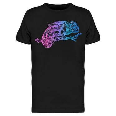 Chameleon Lizard Graphic T-Shirt Men -Image by Shutterstock, Male Medium