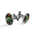 thumbnail image 1 of Chameleon Men's Stainless Steel Cufflinks Set for Formal Attire - Ideal for Business Meetings and Special Occasions, 1 of 6