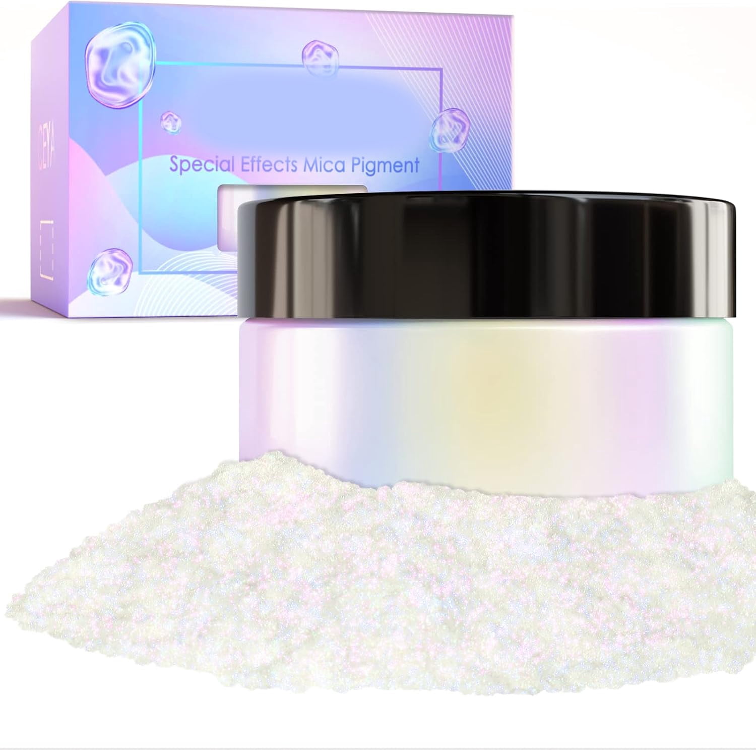 Chameleon Mica Powder, Fancy Starry Chrome Nail Powder, Pearlescent Effect Color Shift Pigment for Epoxy Resin, Makeup, Nail Polish, Soap Dye, Candle Making, Slime