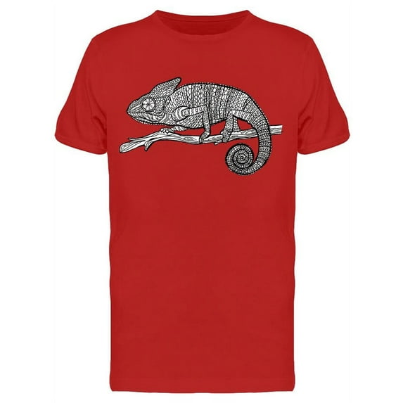 Chameleon On A Tree Branch T-Shirt Men -Image by Shutterstock, Male XX-Large