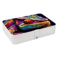 thumbnail image 1 of Chameleon PU Leather Earring Holder with Removable Compartment, Portable Necklace Organizer, Travel Organizer, Jewelry Display, 1 of 6