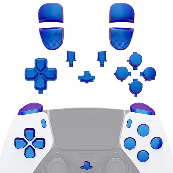 Chameleon Purple Blue Dpad Options Home Face Buttons R1 L1 R2 L2 Triggers for ps5 Edge Controller
