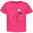 thumbnail image 1 of Chameleon Spiral Tail Toddler T Shirt Hot Pink 3T, 1 of 1