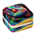 thumbnail image 1 of Chameleon Square Jewelry Box Organizer Display Case Necklace Bracelet Earring Holder Travel Portable Decorative Stand Storage Box for Rings Earrings Necklaces Bracelets - Girls Women Gift, 1 of 6