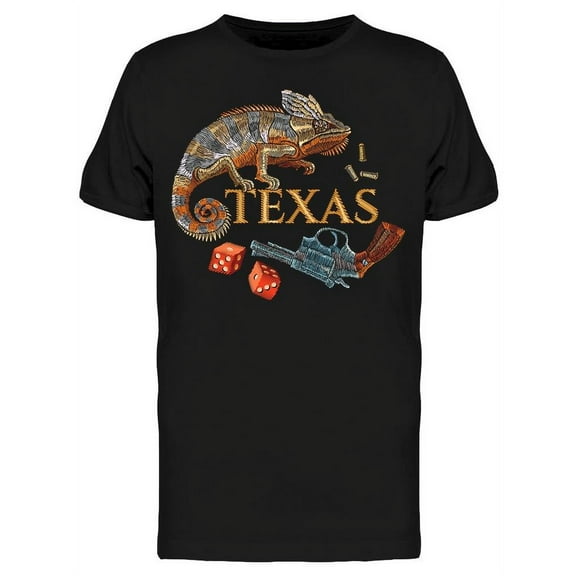 Chameleon Texas T-Shirt Men -Image by Shutterstock, Male x-Large