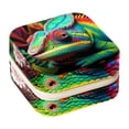 thumbnail image 1 of Chameleon Travel Portable Square Jewelry Box Earring Necklace Bracelet Holder Organizer Display Case Stand Decorative Box Storage Box, 1 of 6