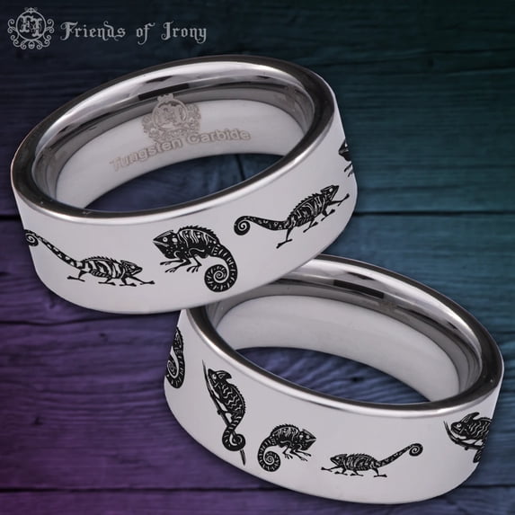 Chameleon Tungsten Carbide Ring