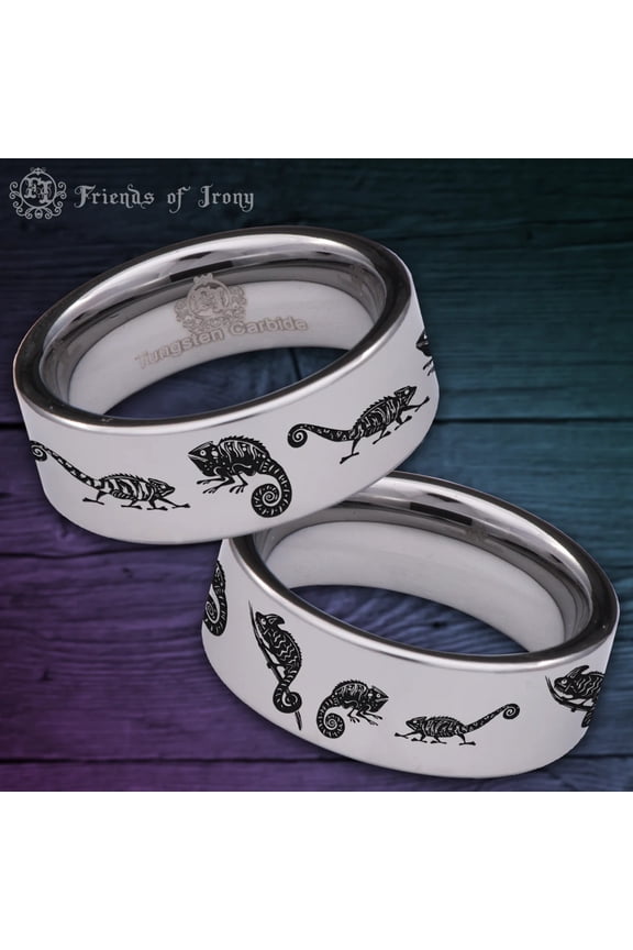 Chameleon Tungsten Carbide Ring