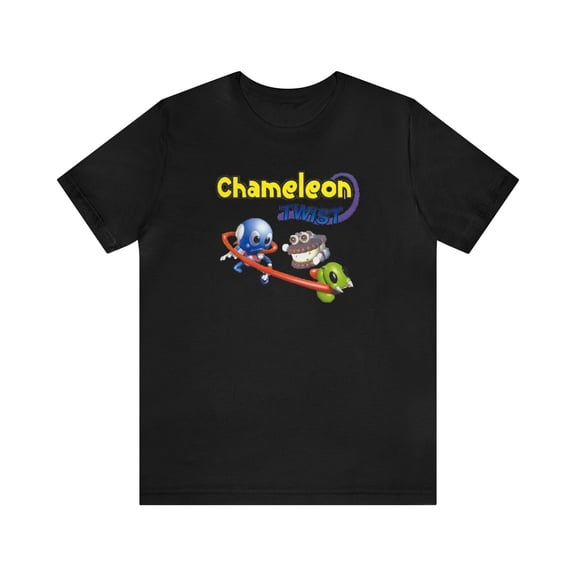 Chameleon Twist N64 Cover Art Retro Style Unisex Short Sleeve T-Shirt