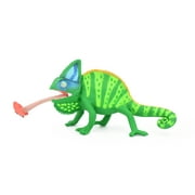 Chameleon, Veiled Chameleon, Museum Quality Rubber Lizard, Educational, Realistic Hand Painted Figure, Lifelike Model, Figurine, Replica, Gift, 9 1/2" F4074 B135