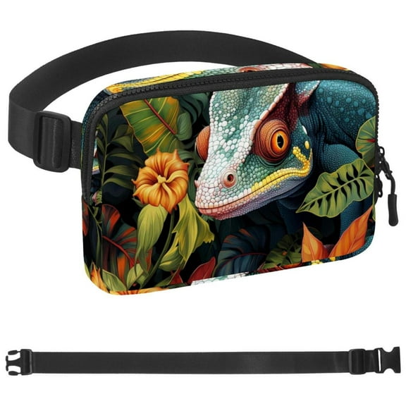 Chameleon Waist Pack Bag Fanny Pack for Men&Women Hip Bum Bag with Adjustable Strap for Outdoors Workout Traveling Casual Running Hiking Cycling