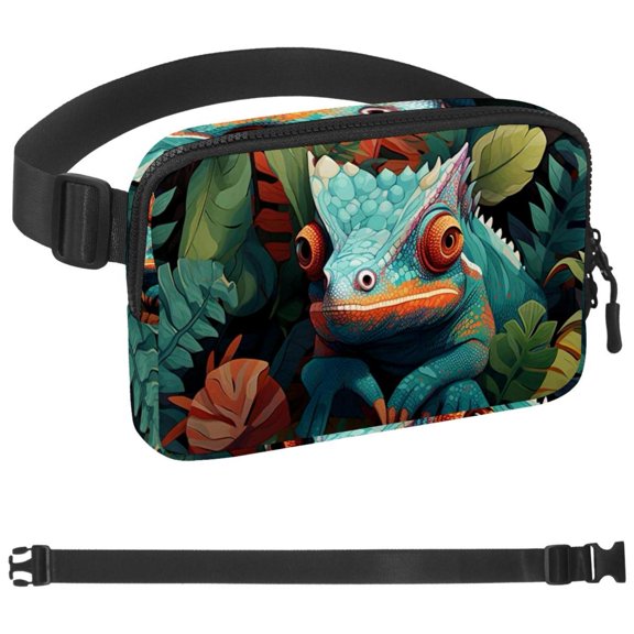 Chameleon Waist Pack for Running Fanny Pack for Women and Men Crossbody Belt Bag Bum Bag with Adjustable Strap for Sports