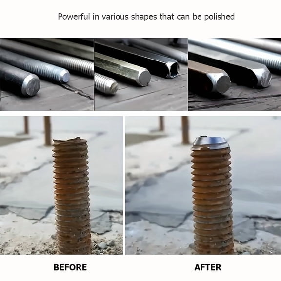 Chamfer & Deburring Drill Bit – Universal 360 ° Rotary Burr Remover Tool, High Speed Steel Metal Chamfer Bit for Bolt Edge Repair, Pipe Trimming, Rust Removal, Hole Smoothing & Metal Finishing