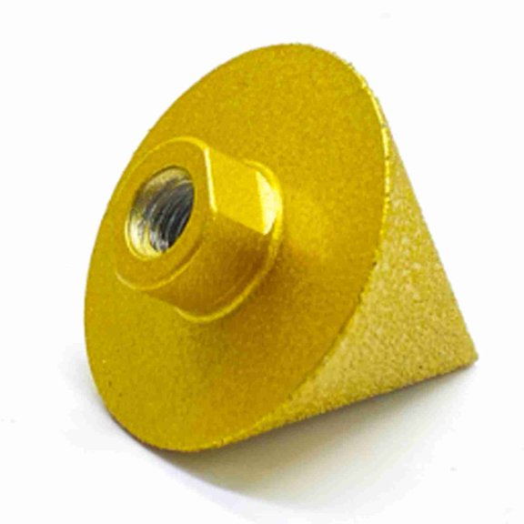 Chamfer Grit Chamfer Brazed Chamfering Tool Round-bevel Milling Bit Tile Marble Granite Hole Drilling Enlarging Beveling Stone Polishing Accessory For Hand Drills And Angle