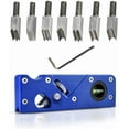 thumbnail image 1 of Chamfer Plane for Wood Woodworking Edge Corner Plane Hand Planer Tool with 7 types of Cutter Heads Woodworking Tools for Professional Woodworkers and Beginners (blue), 1 of 14