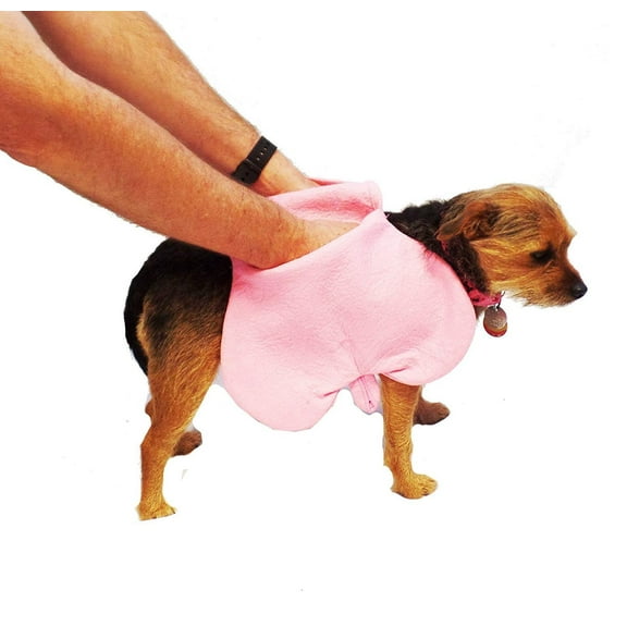 Chammyz Bone Shaped Doggy Dog Absorbing Towel Large, Dark Blue