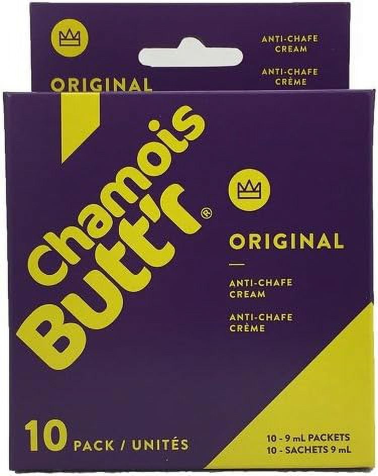 Chamois Butt'r Original Anti-Chafe Cream, 10-pack of 9mL packets ...