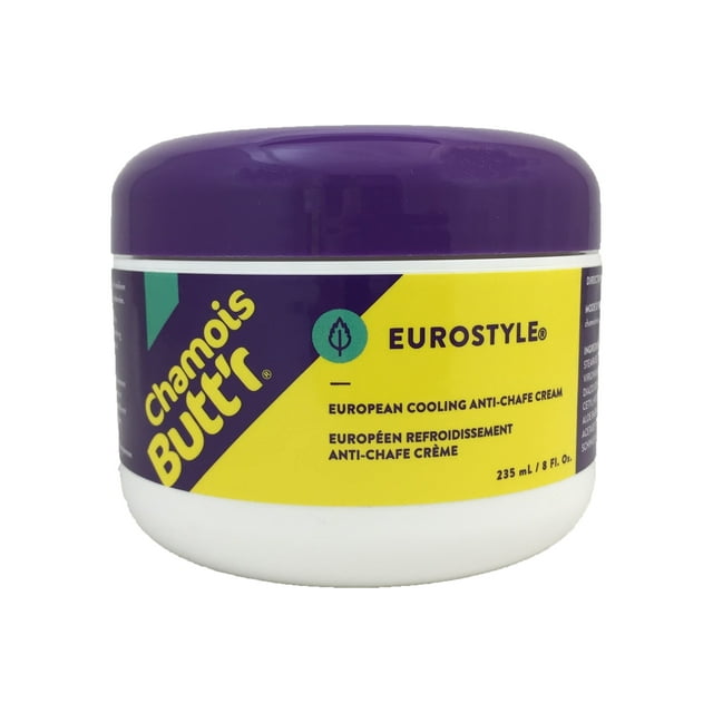 Chamois Buttr Eurostyle Anti Chafe Cream Non-Greasy Lubricant 8 Ounce Jar