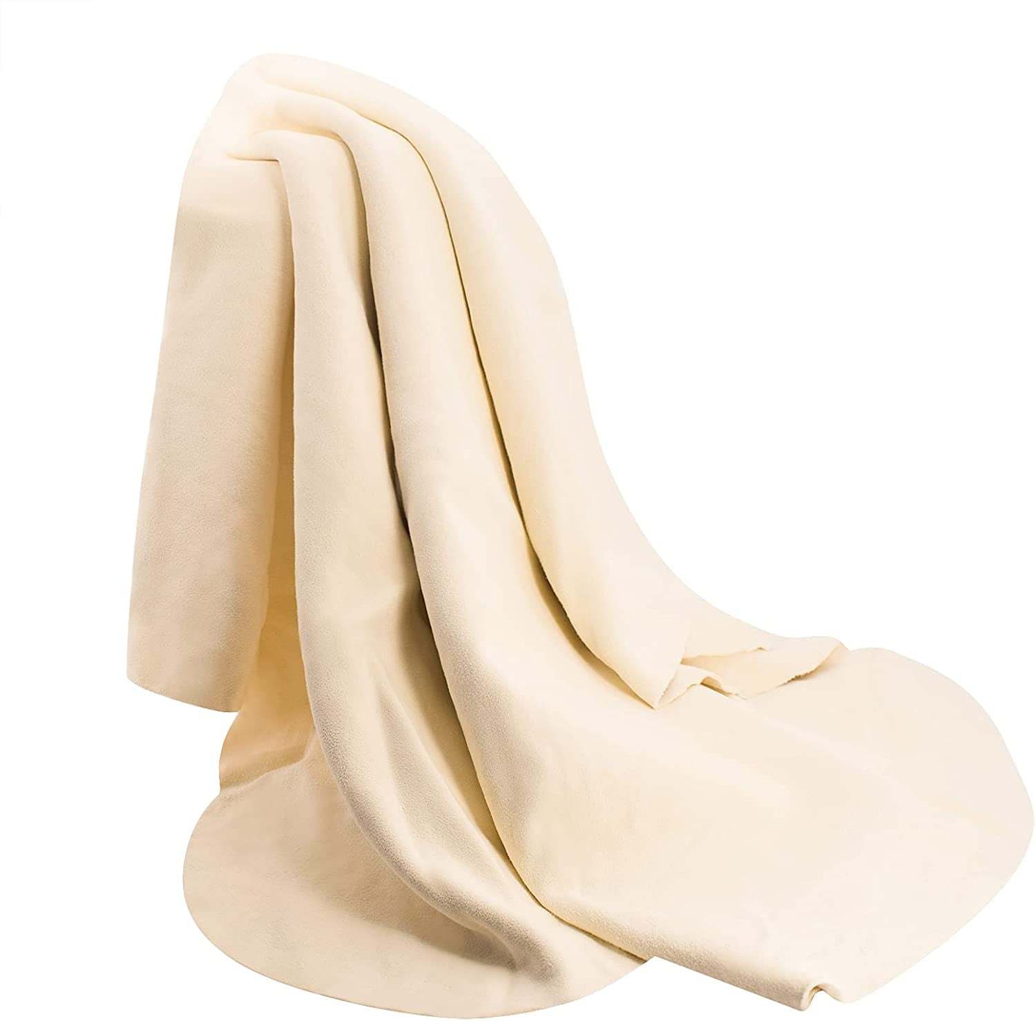 Chamois Cloth for Car - Drying Towel Shammy Towel Natural Real Leather Washing Cloth Cleaning Towel Car Wipes - Chamois Cloth Art Cloth Accessory (39'' x 25.6'')