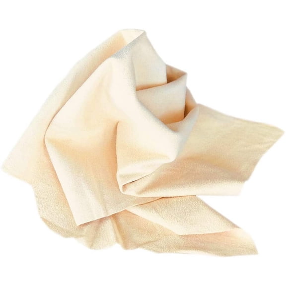 Chamois Drying Cloth Car Drying Towel Real Leather Super Absorbent Fast Drying Natural Chamois Car Wash Cloth Accessory (2.5 sq. ft.)
