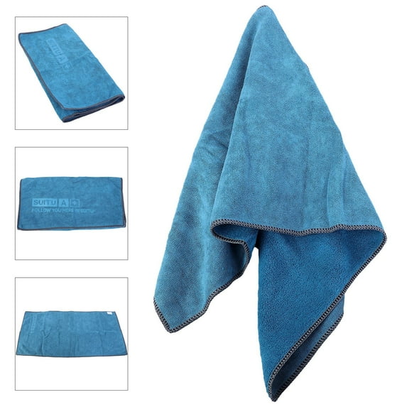 Chamois Leather + Coral Fleece Car Drying Towel Shammy Cleaning Cloth Absorbent 35*75Cm